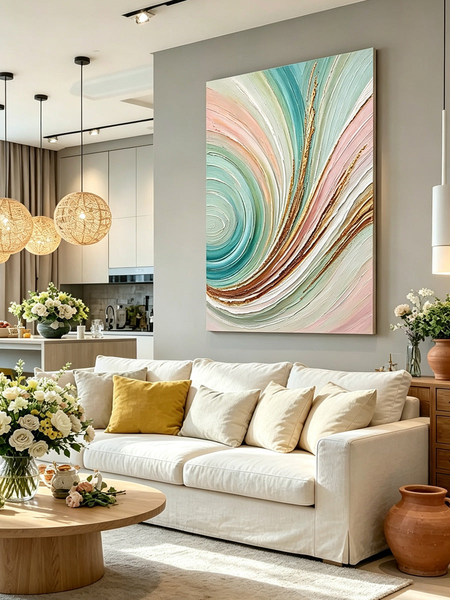 Abstract hand-drawn painting