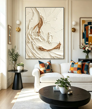 Abstract hand-drawn painting