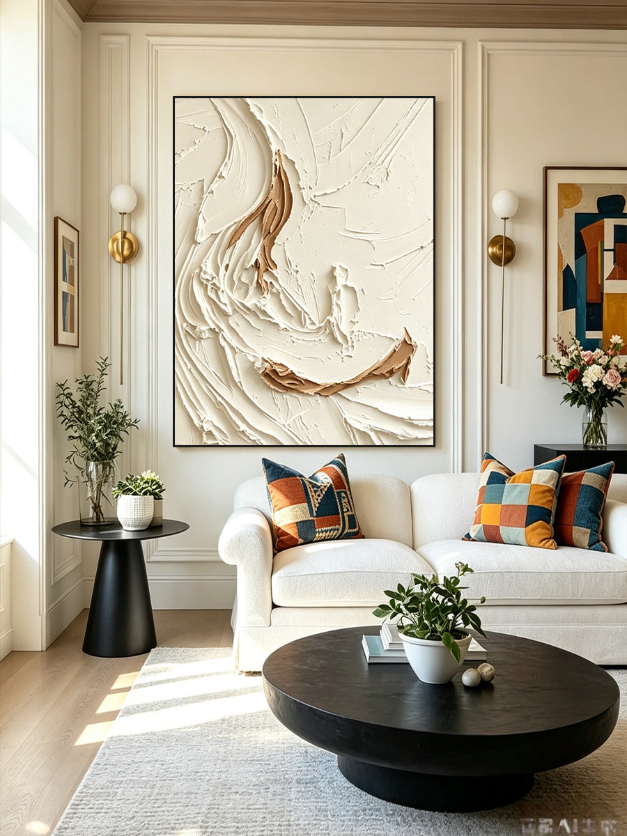 Abstract hand-drawn painting