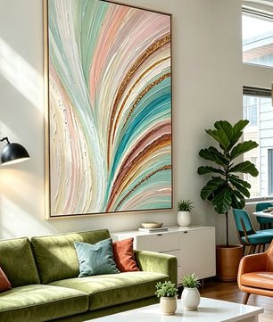 Abstract hand-drawn painting