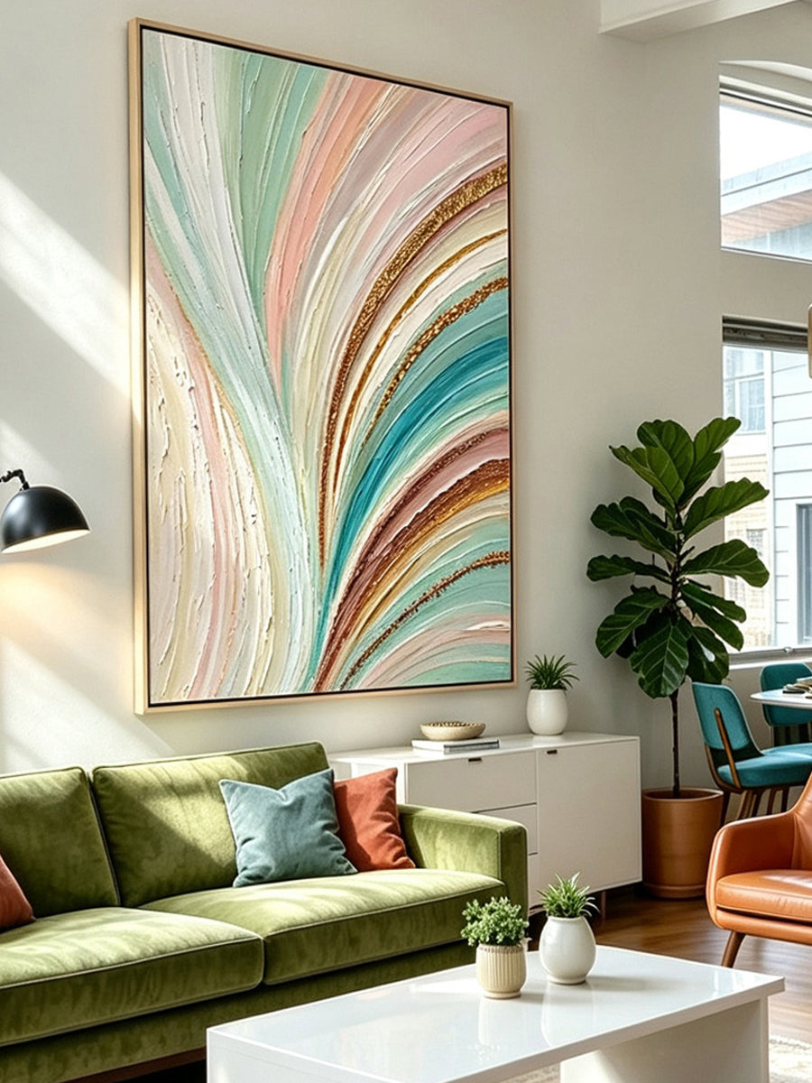 Abstract hand-drawn painting