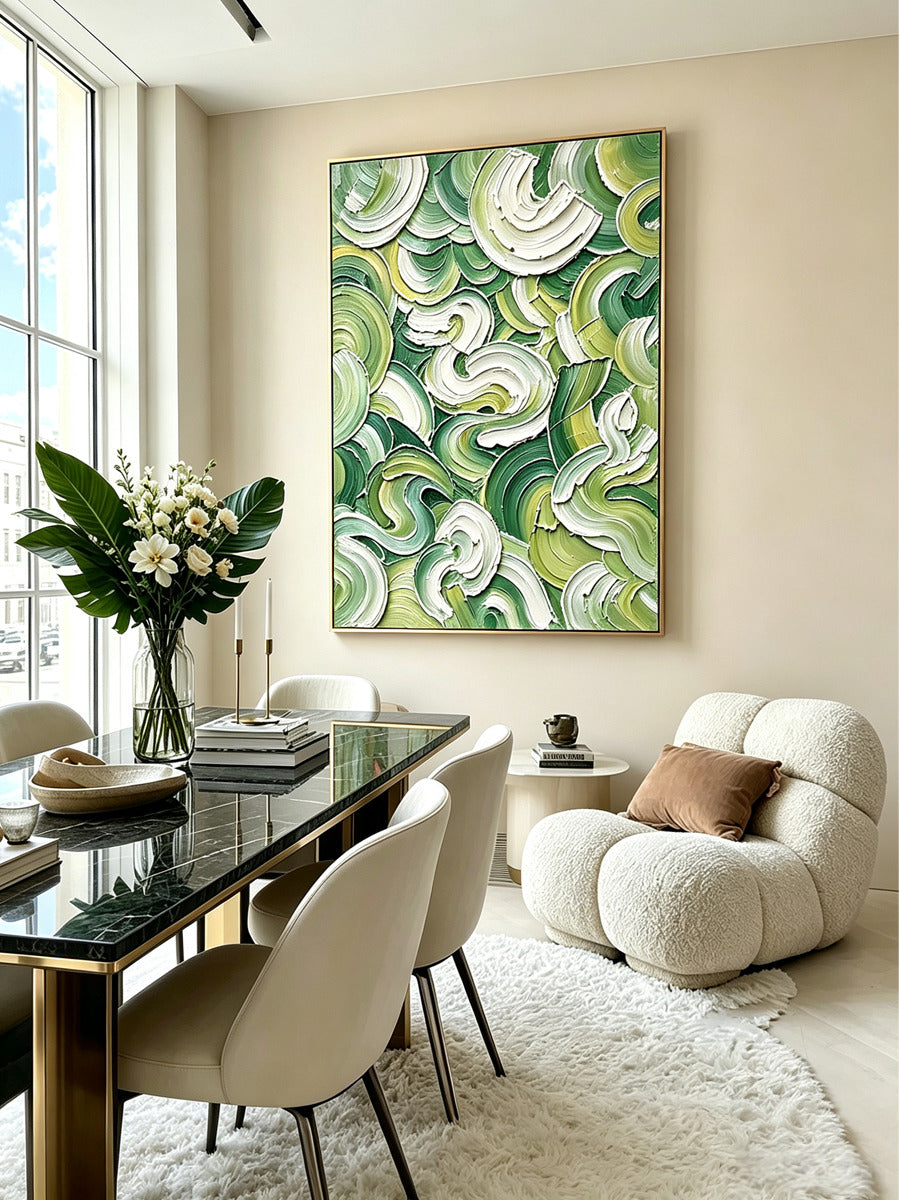 Abstract hand-drawn painting