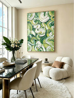 Abstract hand-drawn painting