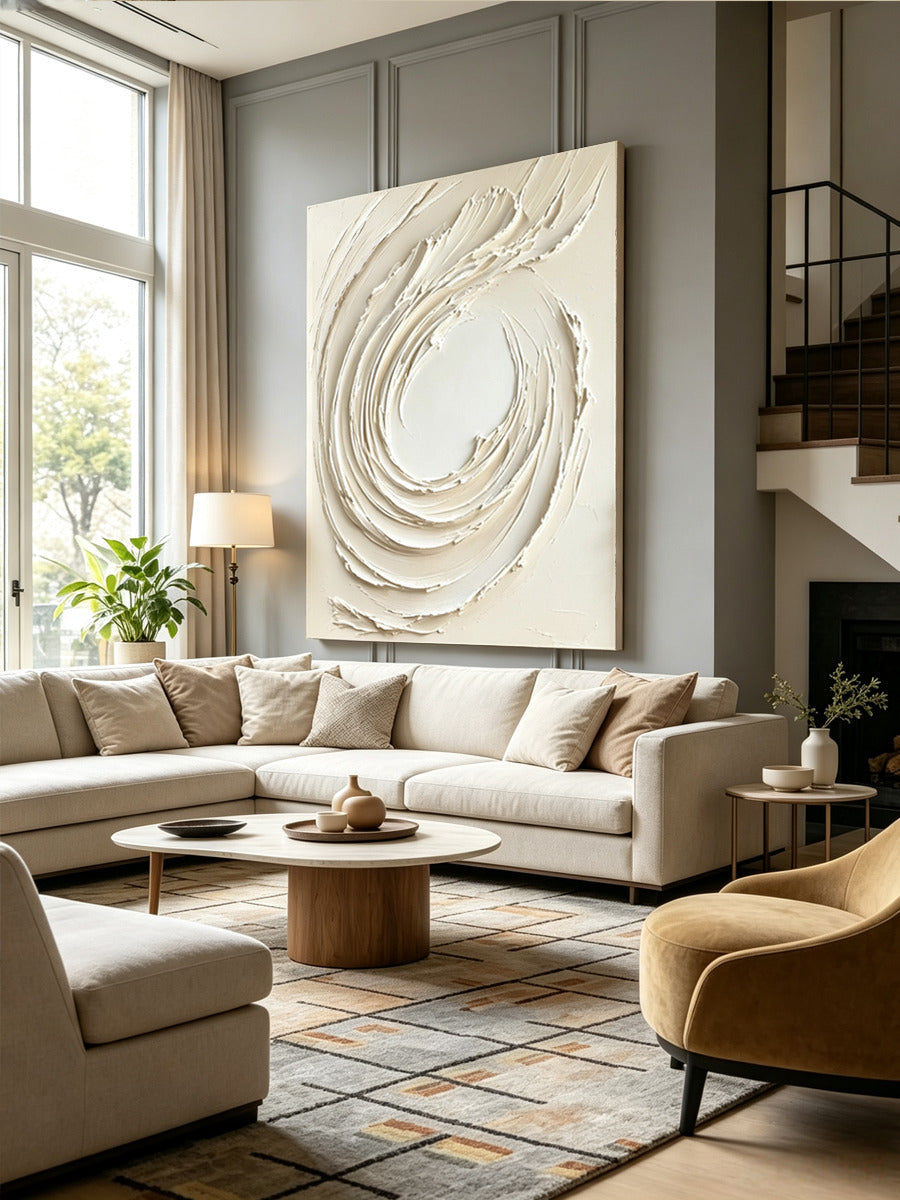 Abstract hand-drawn painting