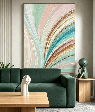 Abstract hand-drawn painting