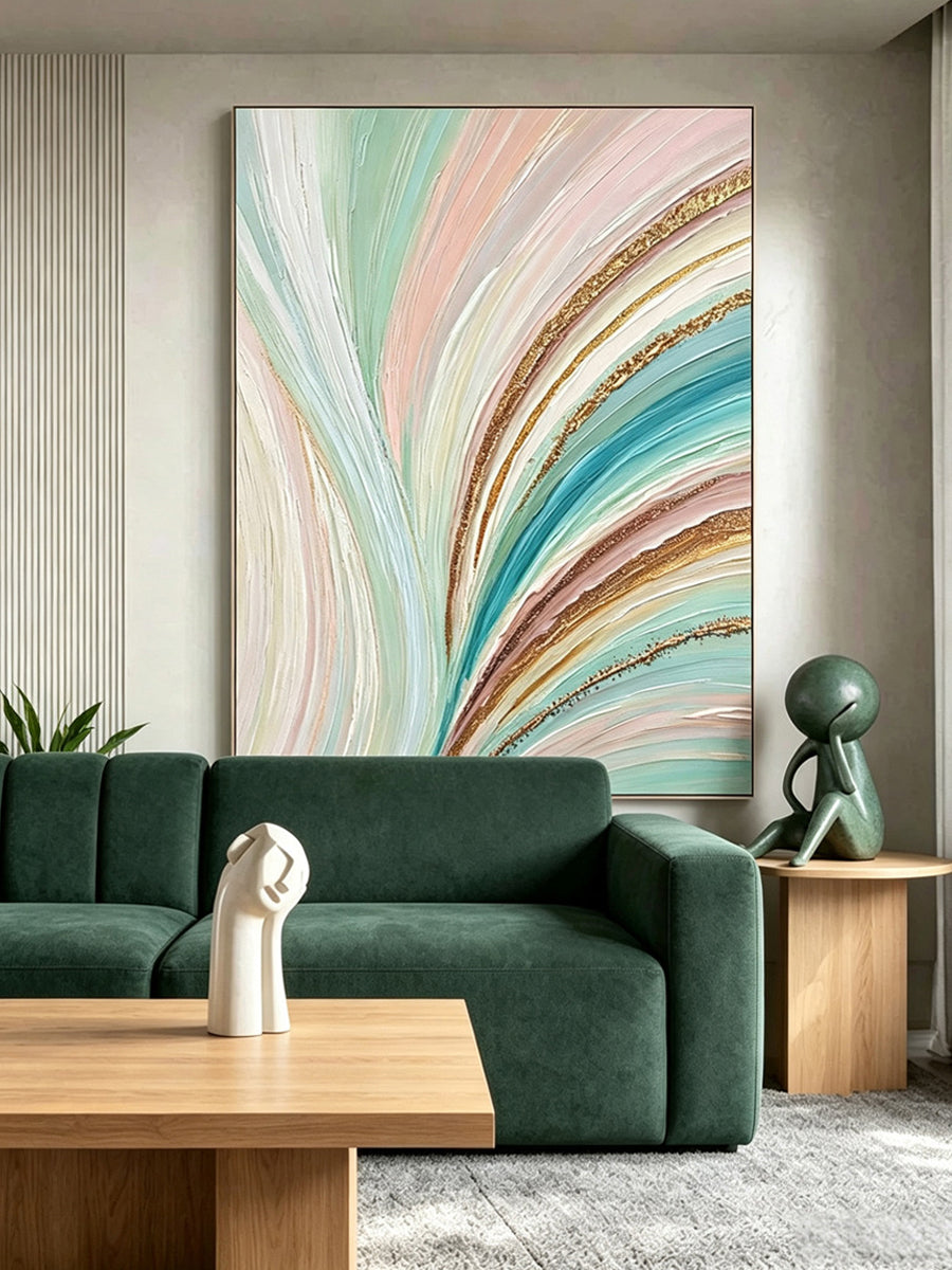 Abstract hand-drawn painting