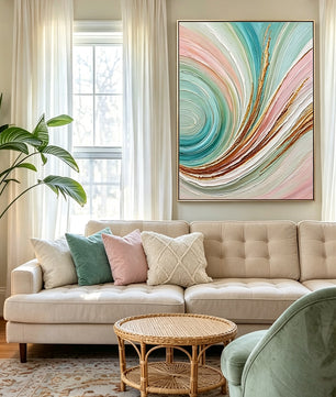 Abstract hand-drawn painting