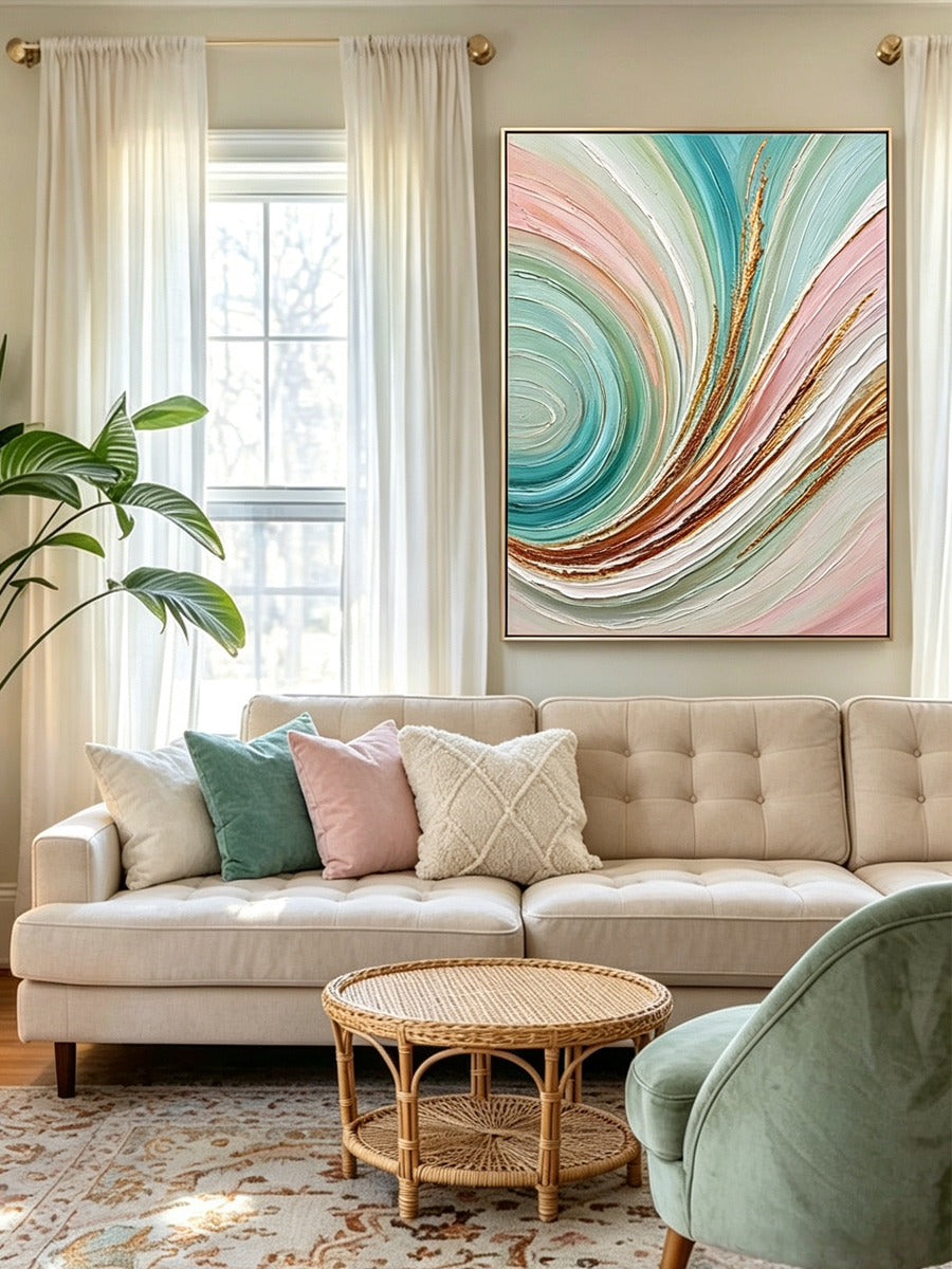 Abstract hand-drawn painting
