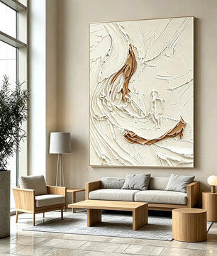 Abstract hand-drawn painting