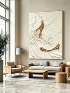 Abstract hand-drawn painting