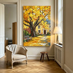 Hand-drawn landscape painting