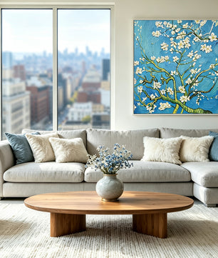 Reproduction version – purely hand-drawn apricot blossoms
