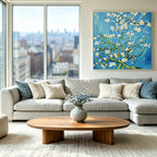 Reproduction version – purely hand-drawn apricot blossoms