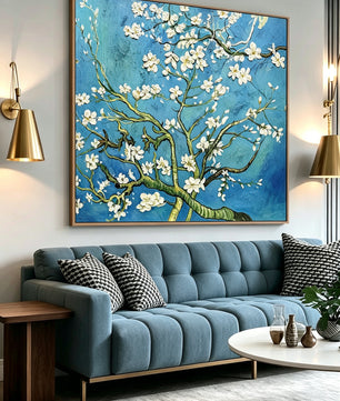 Reproduction version – purely hand-drawn apricot blossoms