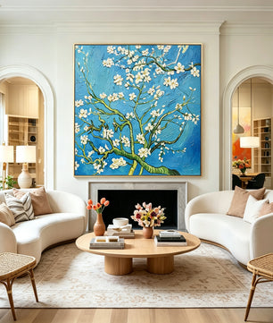 Reproduction version – purely hand-drawn apricot blossoms