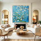 Reproduction version – purely hand-drawn apricot blossoms