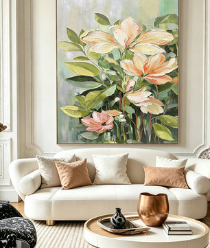 Hand-Painted Floral Decorative Painting