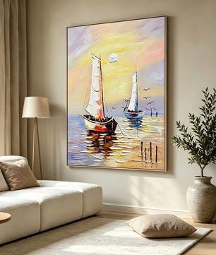 Smooth sailing – Sea View Painting