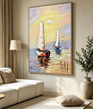 Smooth sailing – Sea View Painting