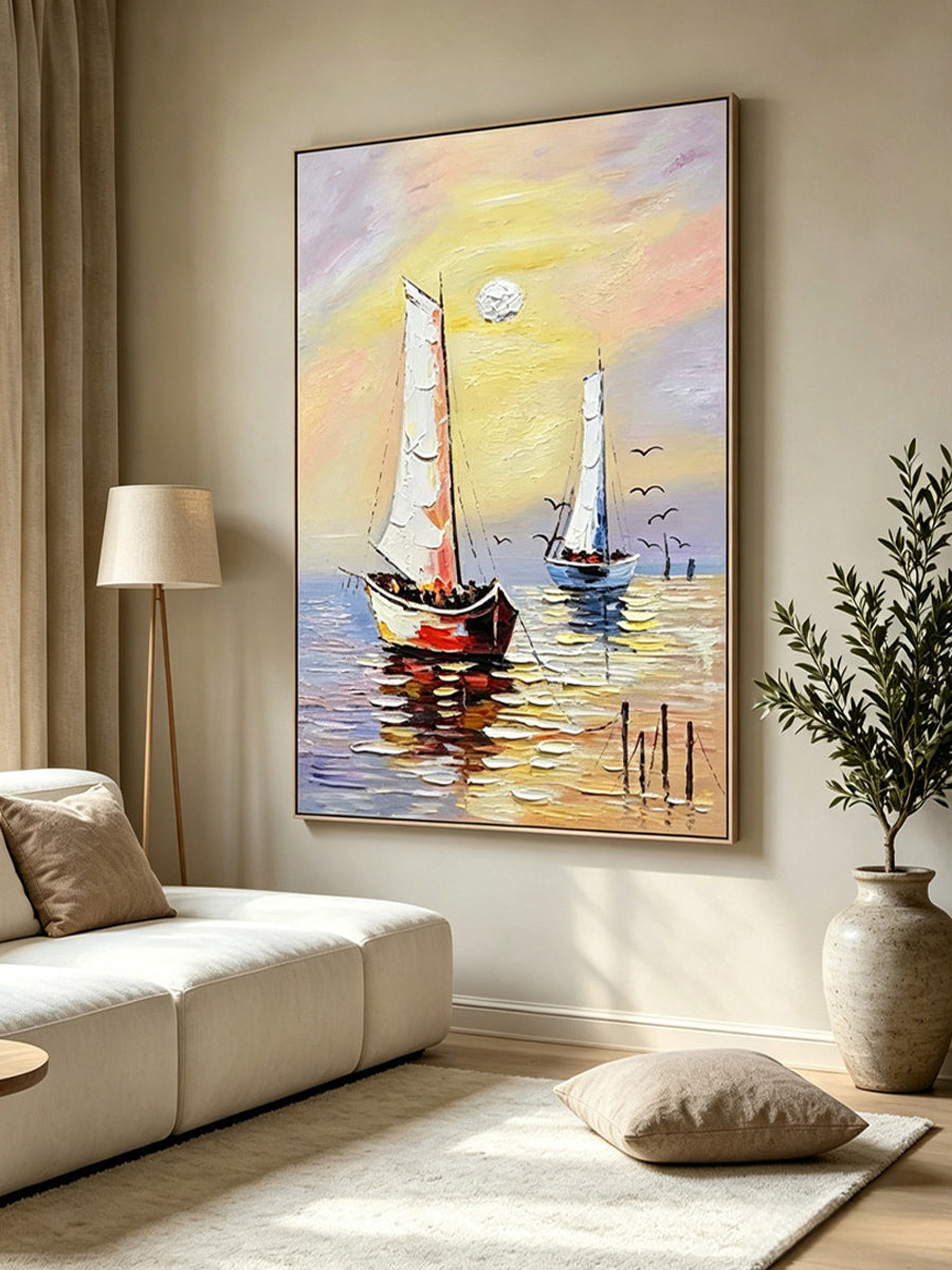 Smooth sailing – Sea View Painting