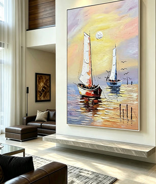 Smooth sailing – Sea View Painting