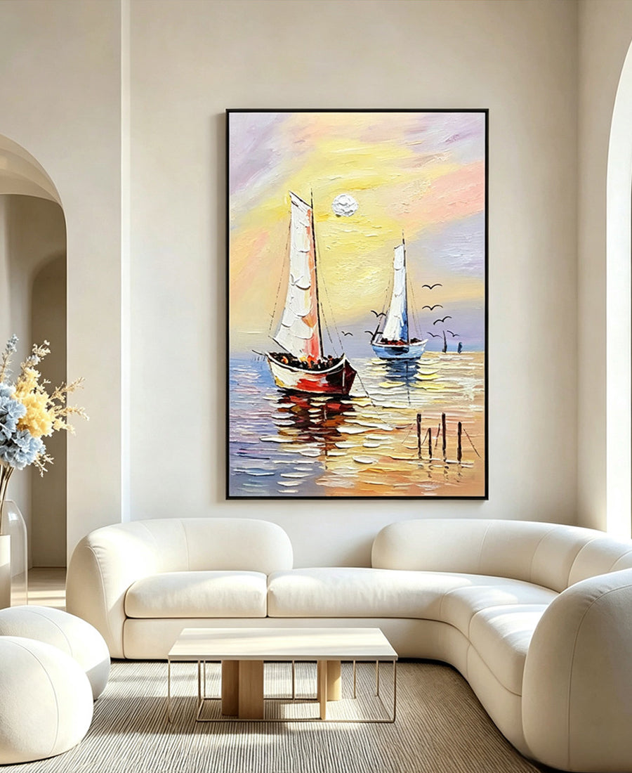 Smooth sailing – Sea View Painting