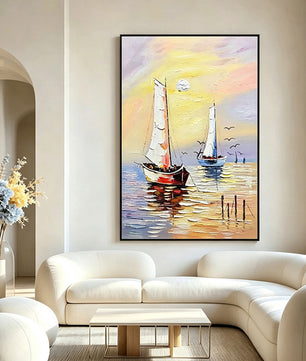 Smooth sailing – Sea View Painting