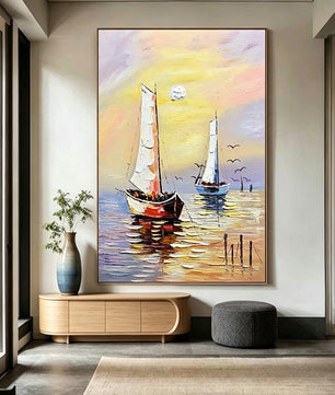 Smooth sailing – Sea View Painting