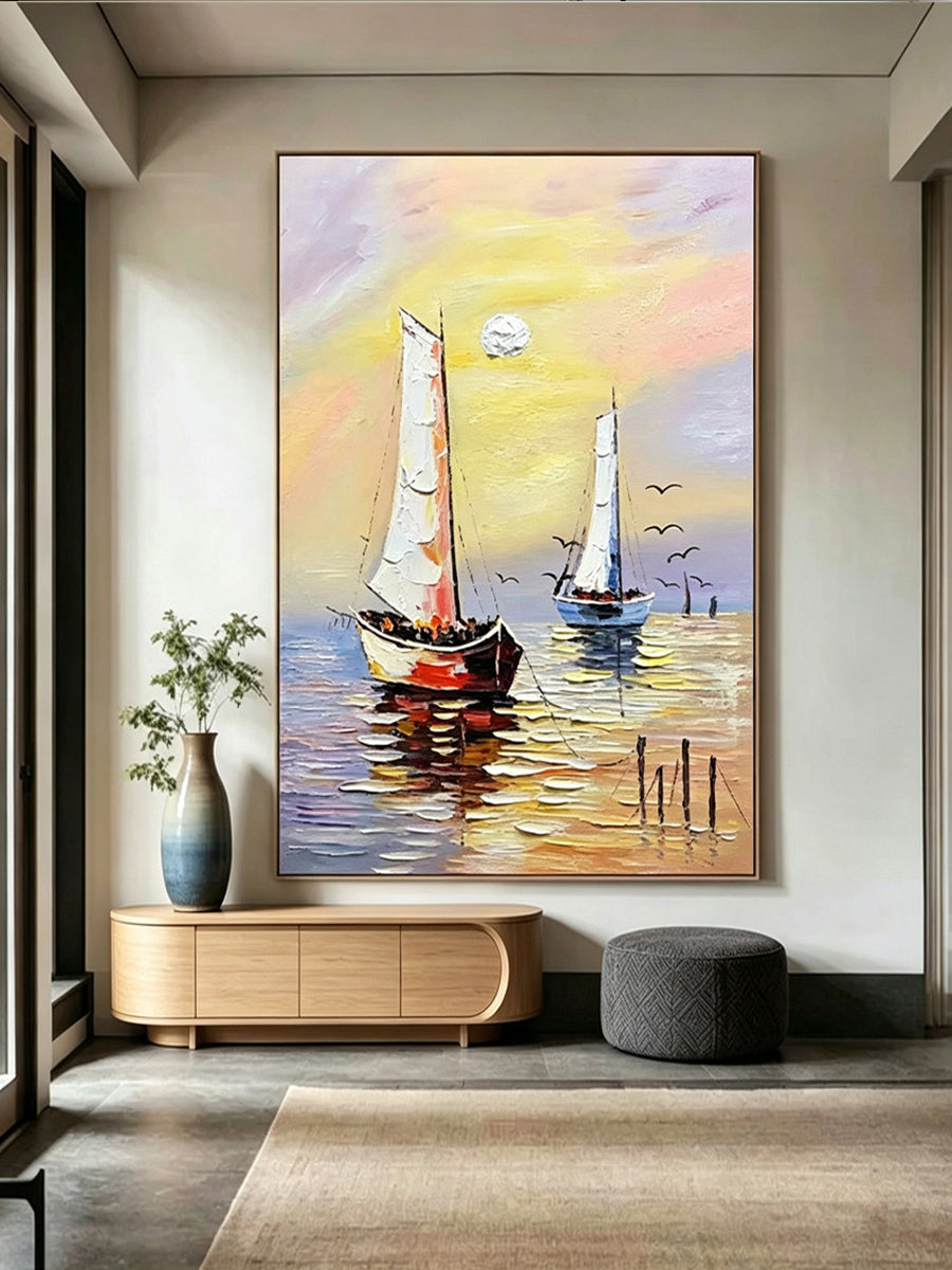 Smooth sailing – Sea View Painting