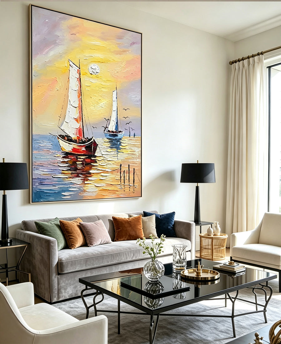 Smooth sailing – Sea View Painting