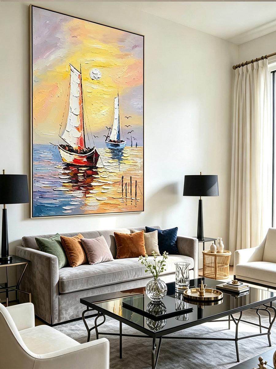Smooth sailing – Sea View Painting