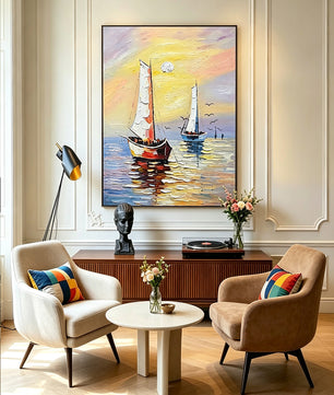 Smooth sailing – Sea View Painting