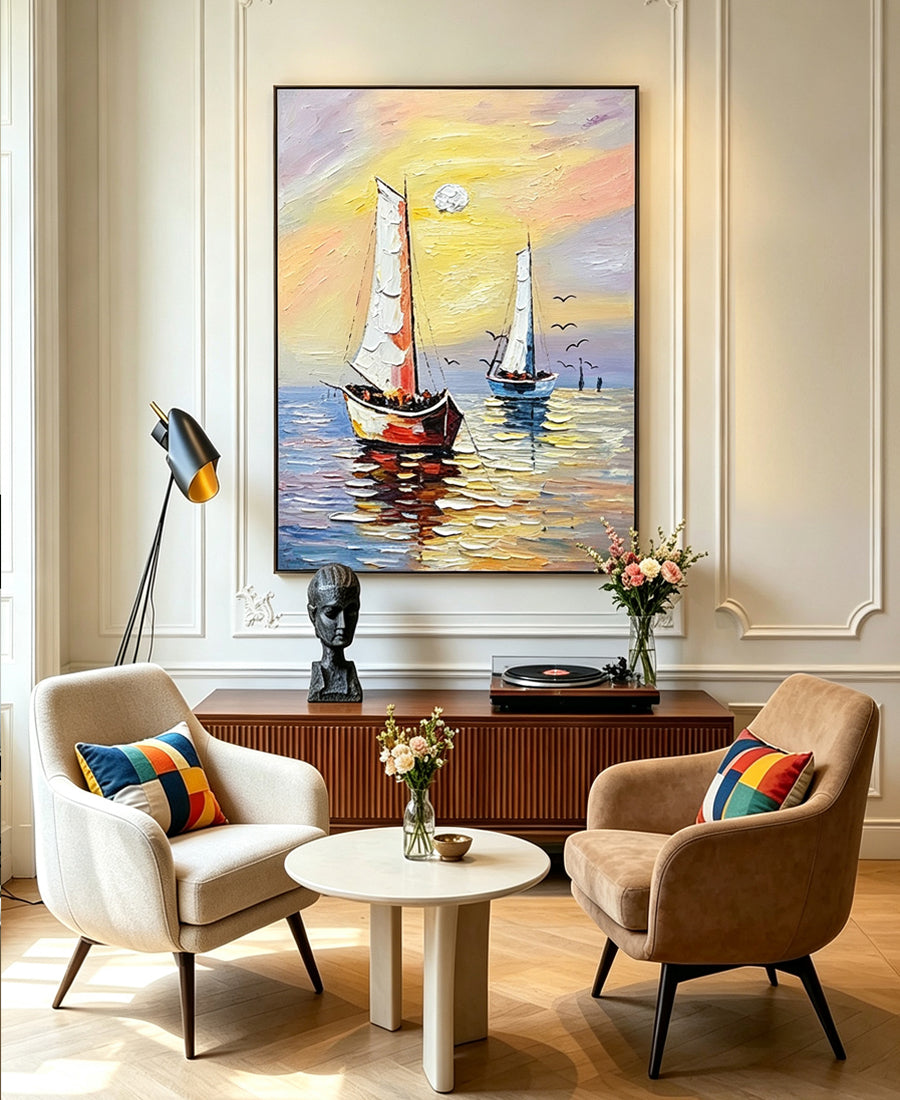Smooth sailing – Sea View Painting