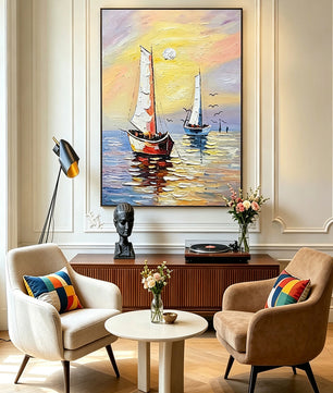 Smooth sailing – Sea View Painting