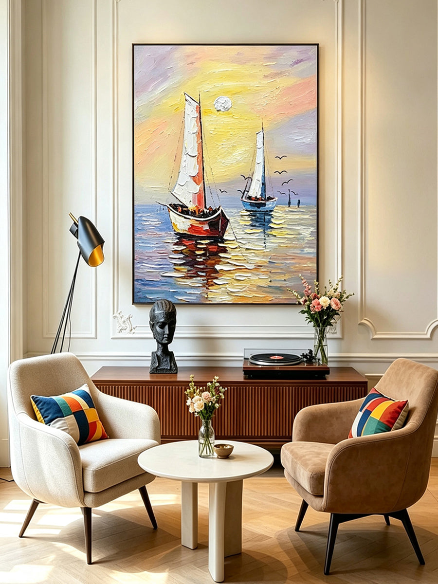 Smooth sailing – Sea View Painting