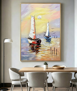 Smooth sailing – Sea View Painting