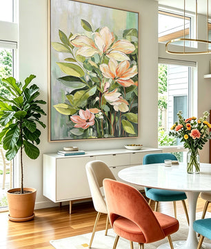Hand-Painted Floral Decorative Painting