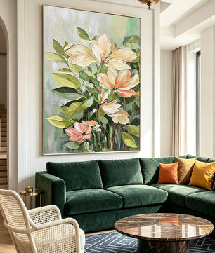 Hand-Painted Floral Decorative Painting