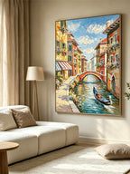 Water Venice Hand-painted Artwork