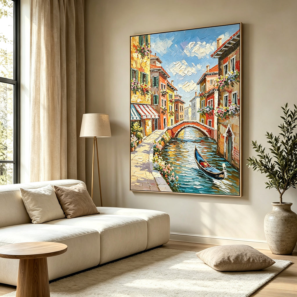 Water Venice Hand-painted Artwork