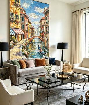 Water Venice Hand-painted Artwork