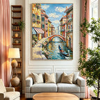 Water Venice Hand-painted Artwork