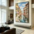 Water Venice Hand-painted Artwork