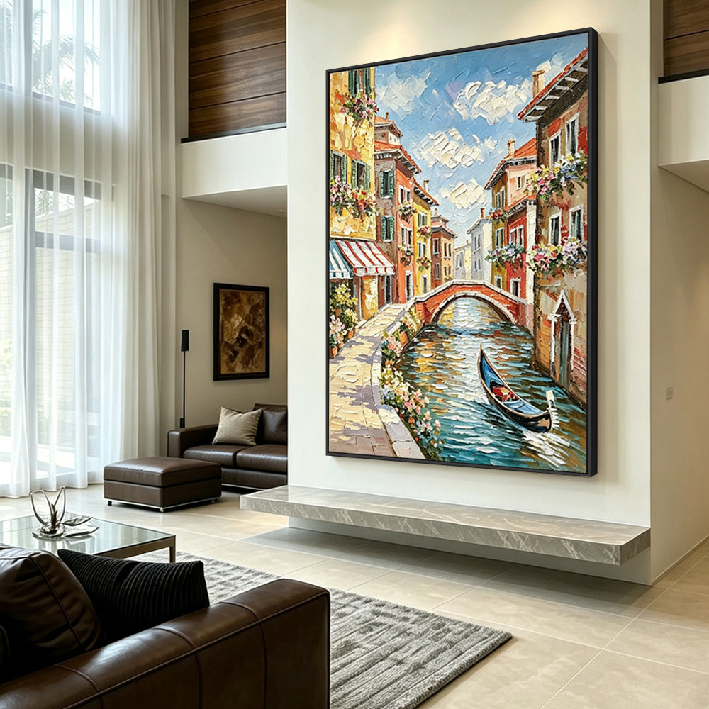 Water Venice Hand-painted Artwork