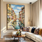 Water Venice Hand-painted Artwork